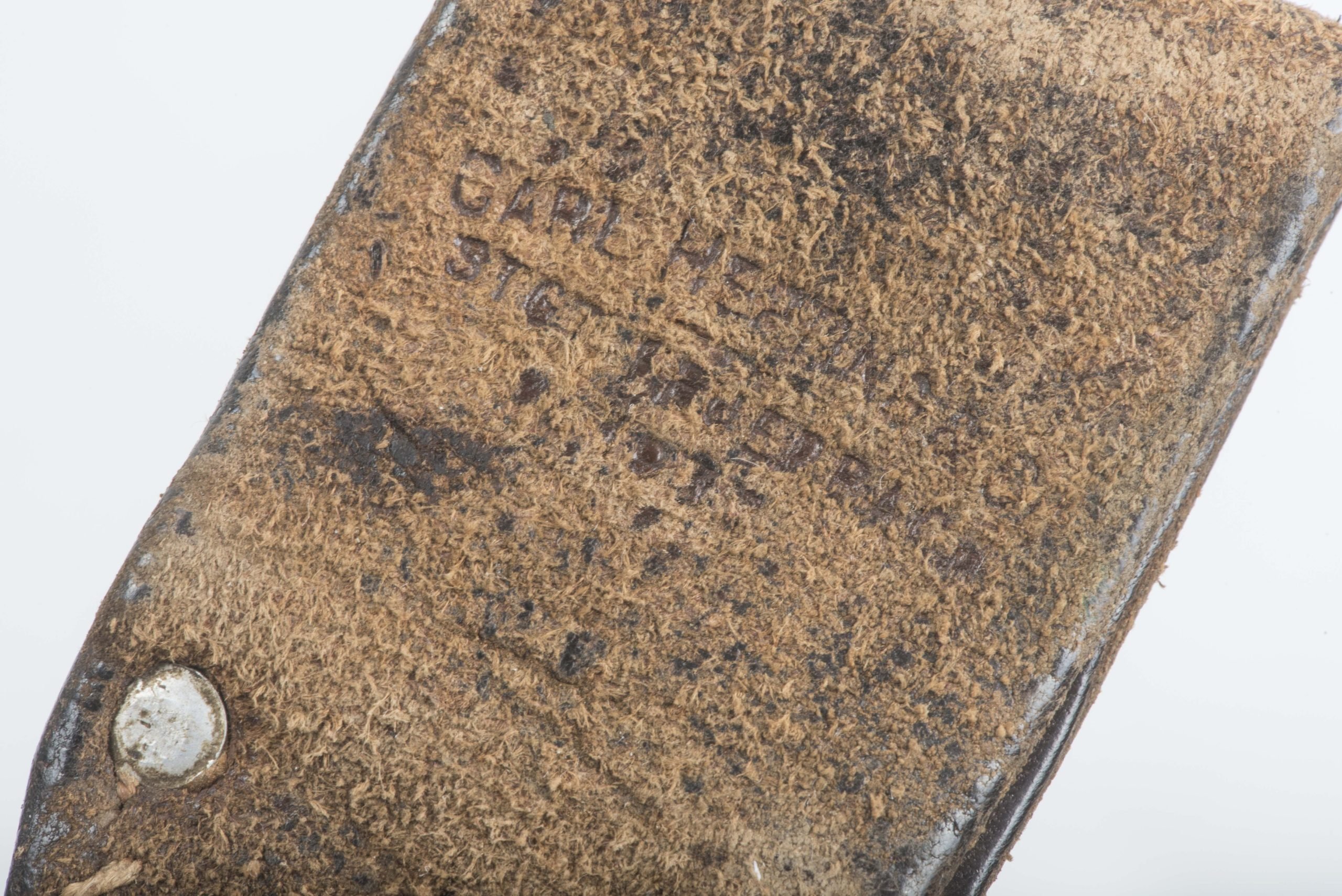 K98 bayonet frog marked Carl Hepting, 1937 — image 3