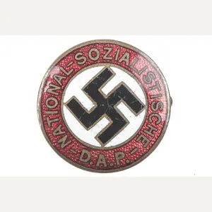 NSDAP Party Badge marked RZM 29 Ges. Gesch.