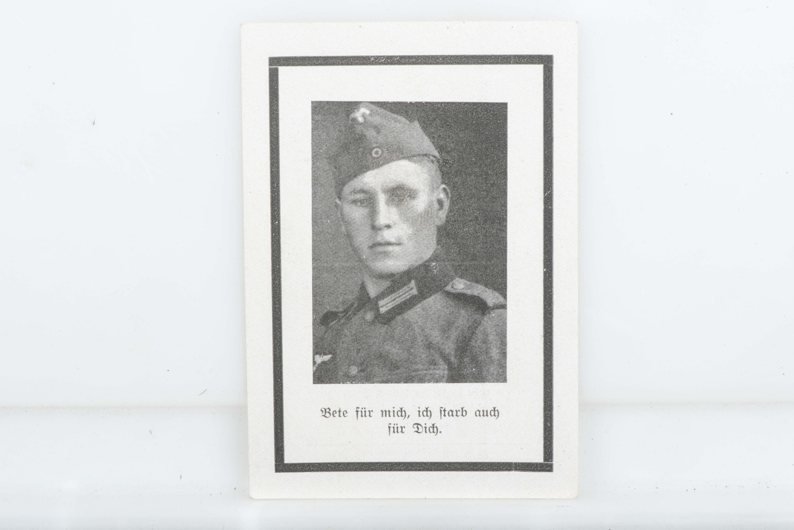 Deathcard Obergefreiter Martin Hörmann, KIA 06.01.45 Bras Belgium — image 2