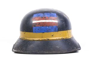 Luftschutz gladiator helmet used by the Danish resistance