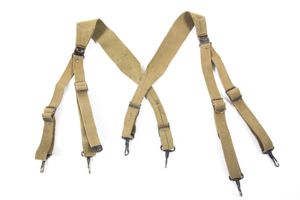 US M1936 suspenders with stamped brass buckles