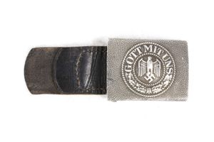 Aluminum heer belt buckle by Wiedmann dated 1937