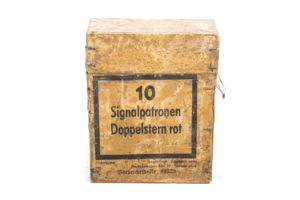 Rare cardboard ammunition box for flare ammunition box