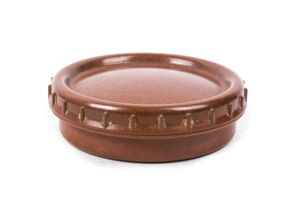 Rare first pattern light brown butterdish