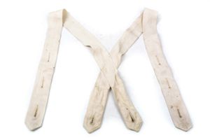 Reversible parka trouser suspenders