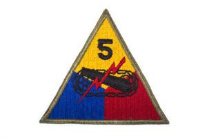 US 5th armored division patch