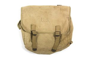 US M1936 musette bag marked THE LANGDON TENT & AWNING …