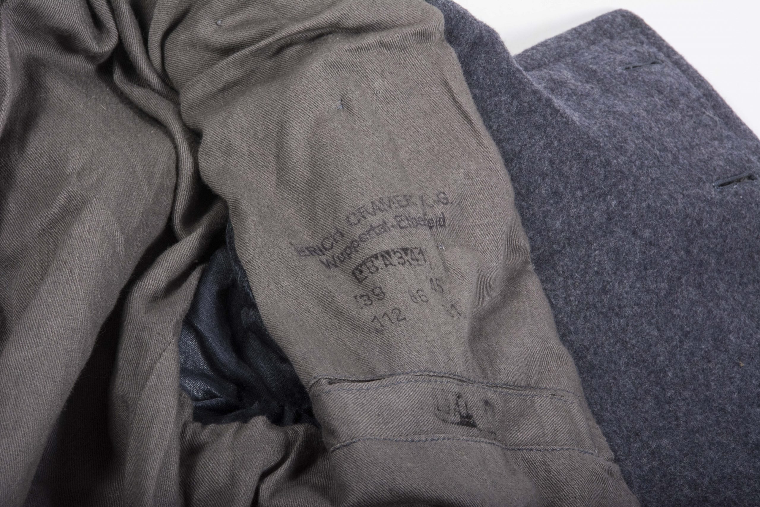 Luftwaffe M40 mantel made by Erich Cramer K.-G. marked L.B.A. 3.41 — image 9