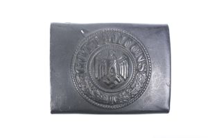 Late war blue Heer belt buckle