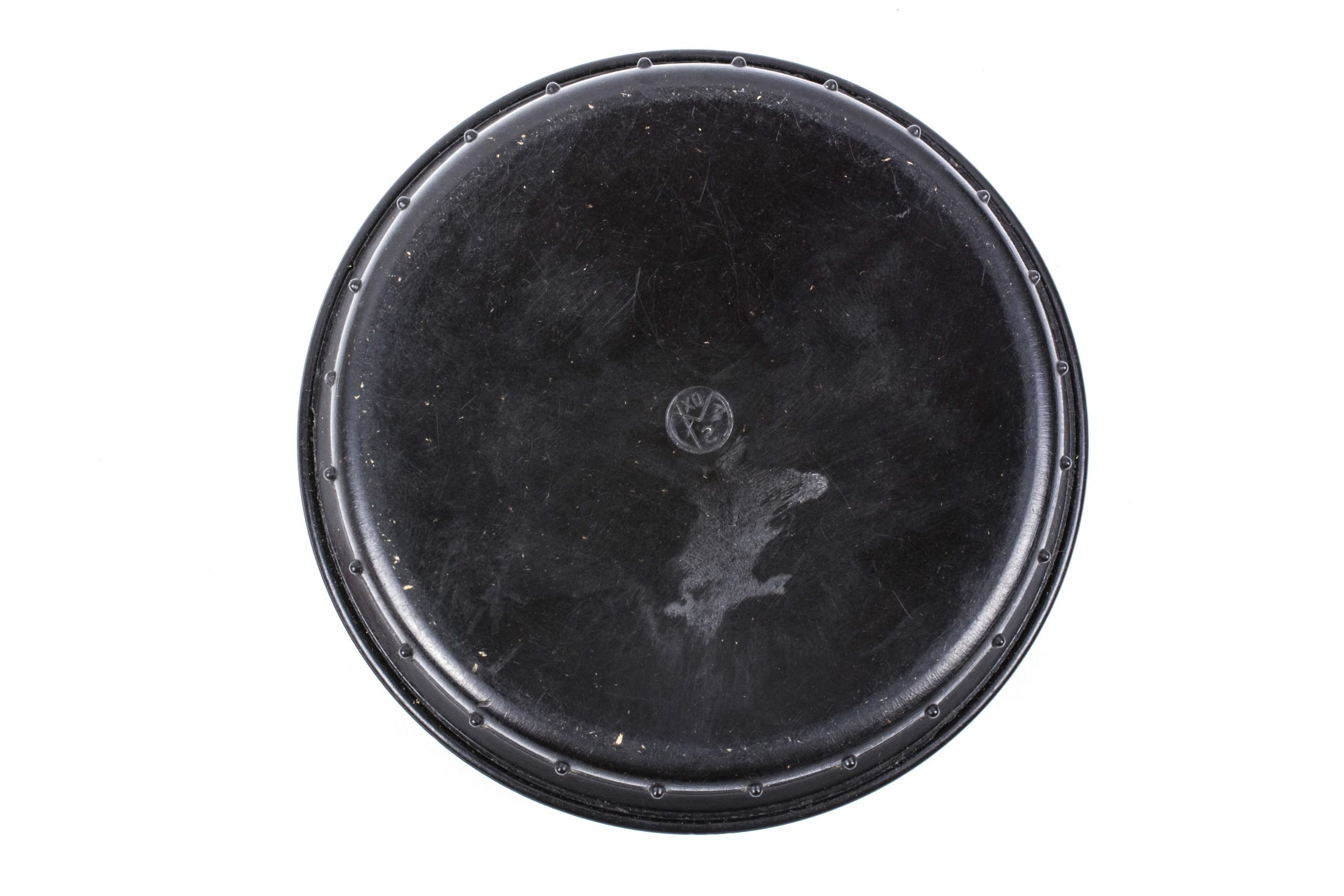 Second pattern black speckled butterdish marked XO/S — image 3