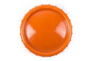 First pattern orange butterdish marked 6F/K