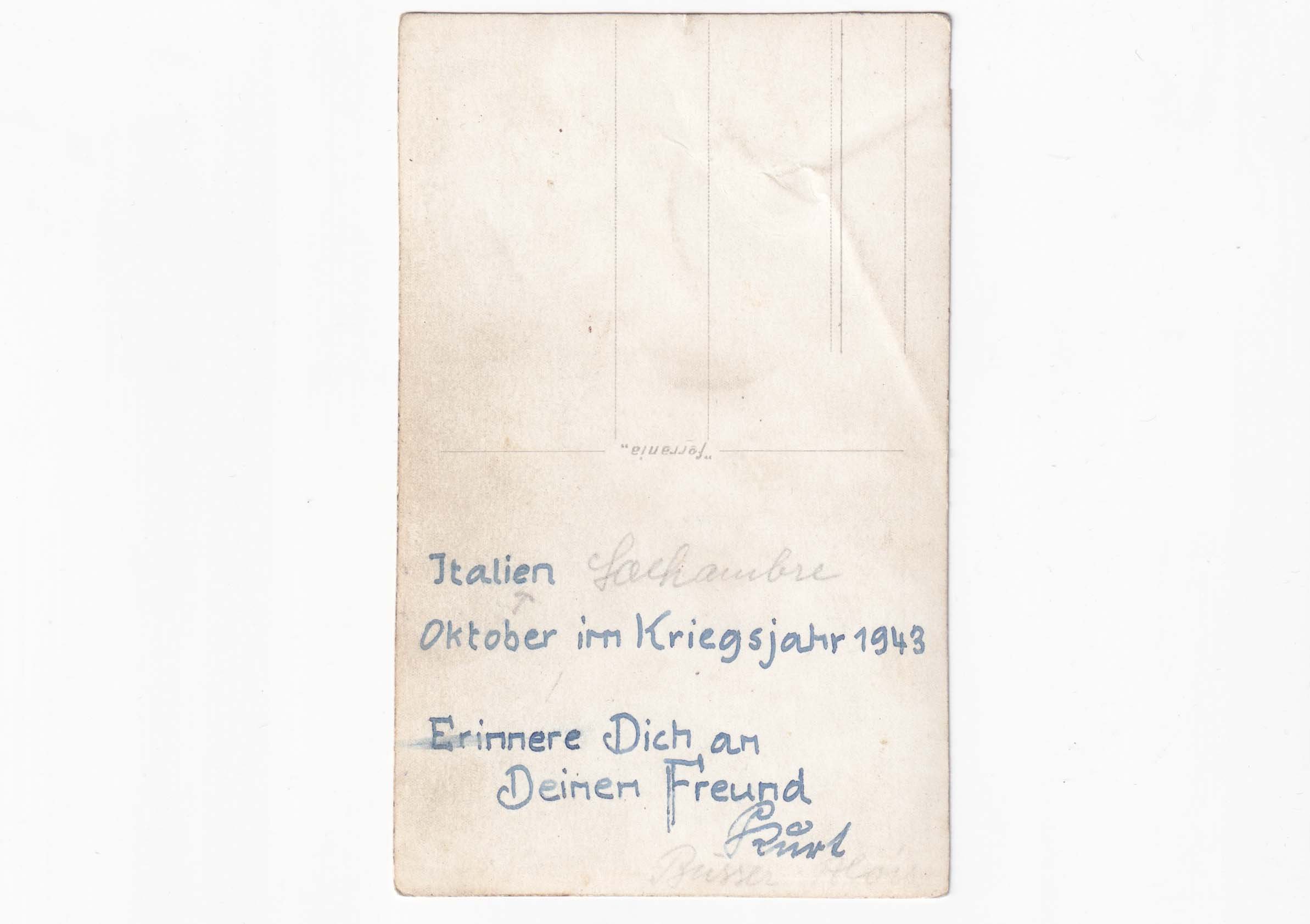 Luftwaffe portrait picture with full tropical uniform Italy 1943 — image 2