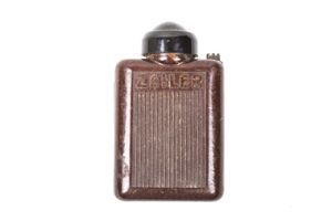 Brown marbled bakelite Zeiler 4350 torch or Taschenlampe