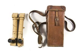 Rare tan 8×24 periscope made by Huet, Paris marked H/6400