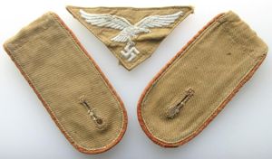 LUFTWAFFE TROPICAL EAGLE & SHOULDER BOARDS
