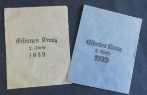 TWO 2ND CLASS IRON CROSS ISSUE PACKETS