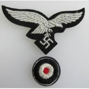 LUFTWAFFE CAP EAGLE & ROUNDEL(Black Backing)