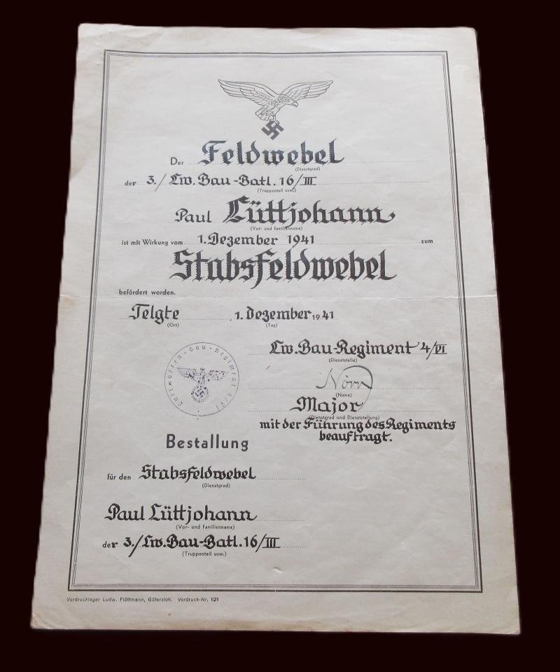 10 PIECE LUFTWAFFE DOCUMENT GROUPING — image 2