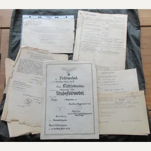 10 PIECE LUFTWAFFE DOCUMENT GROUPING