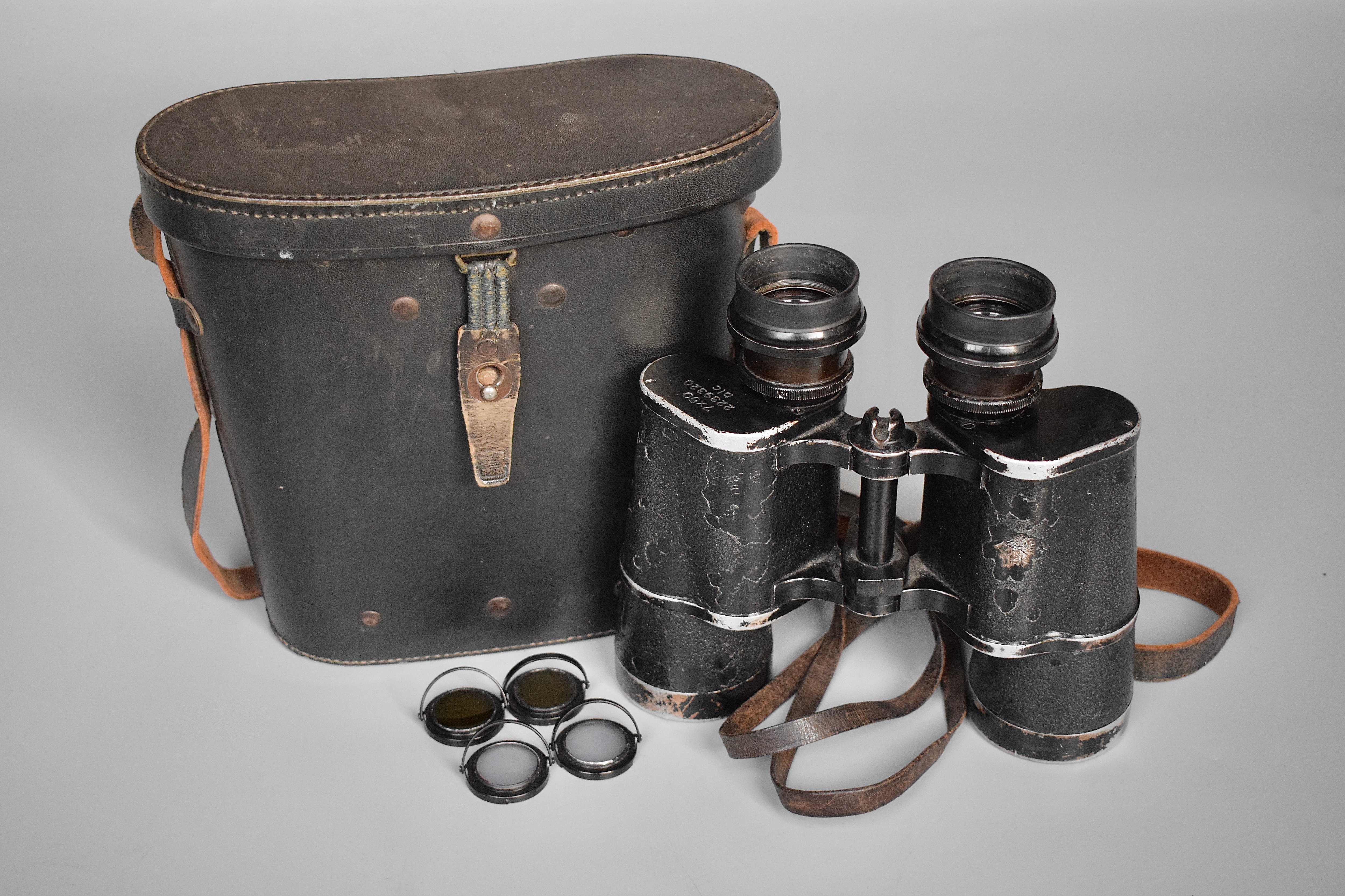 Zeiss 7x50 Kriegsmarine binoculars 'blc'