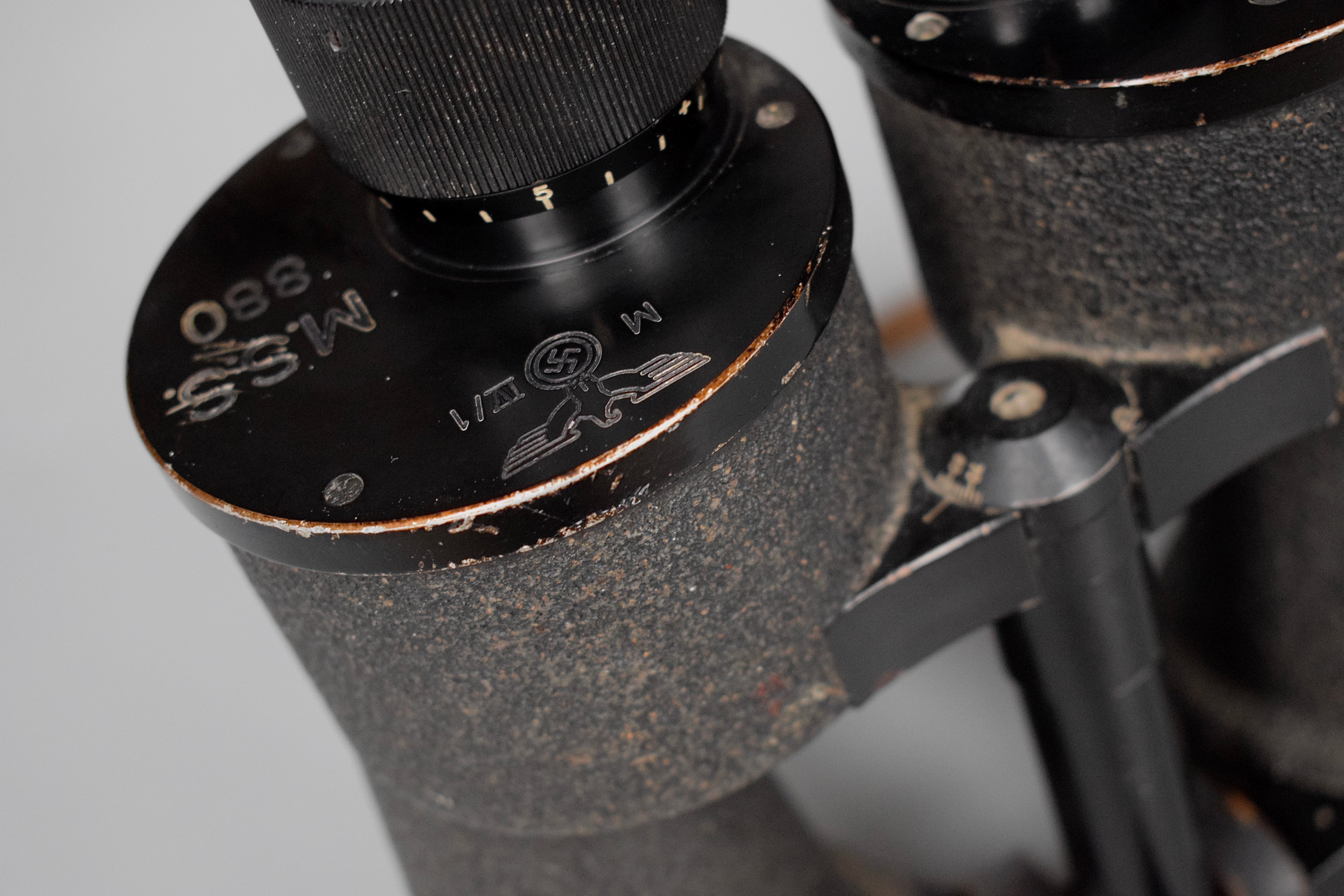 Zeiss 8x60 'M.S.S.' Kriegsmarine binoculars 'blc' — image 11