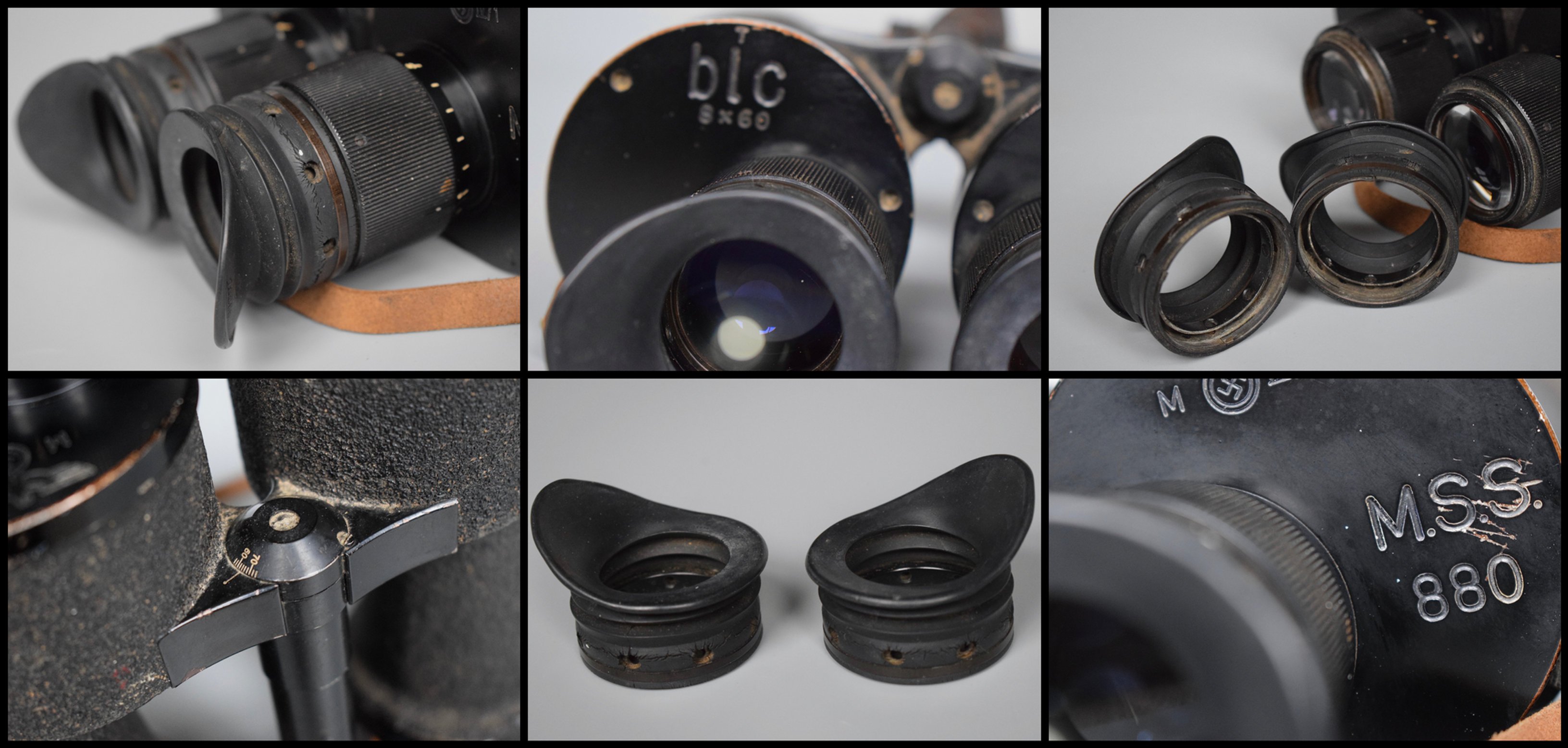 Zeiss 8x60 'M.S.S.' Kriegsmarine binoculars 'blc' — image 14