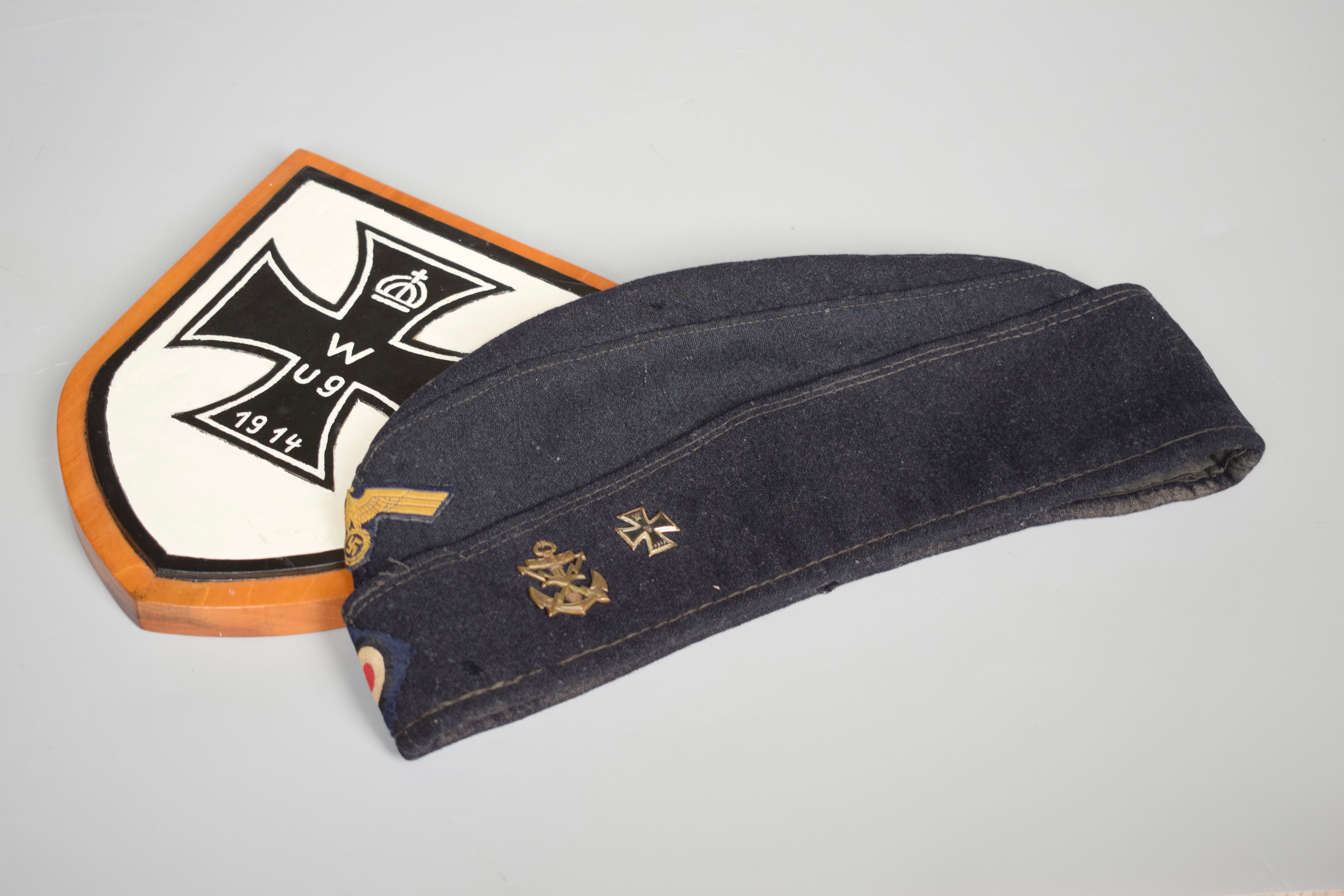 Kriegsmarine U-boat Bordmutze cap - U-9 — image 2