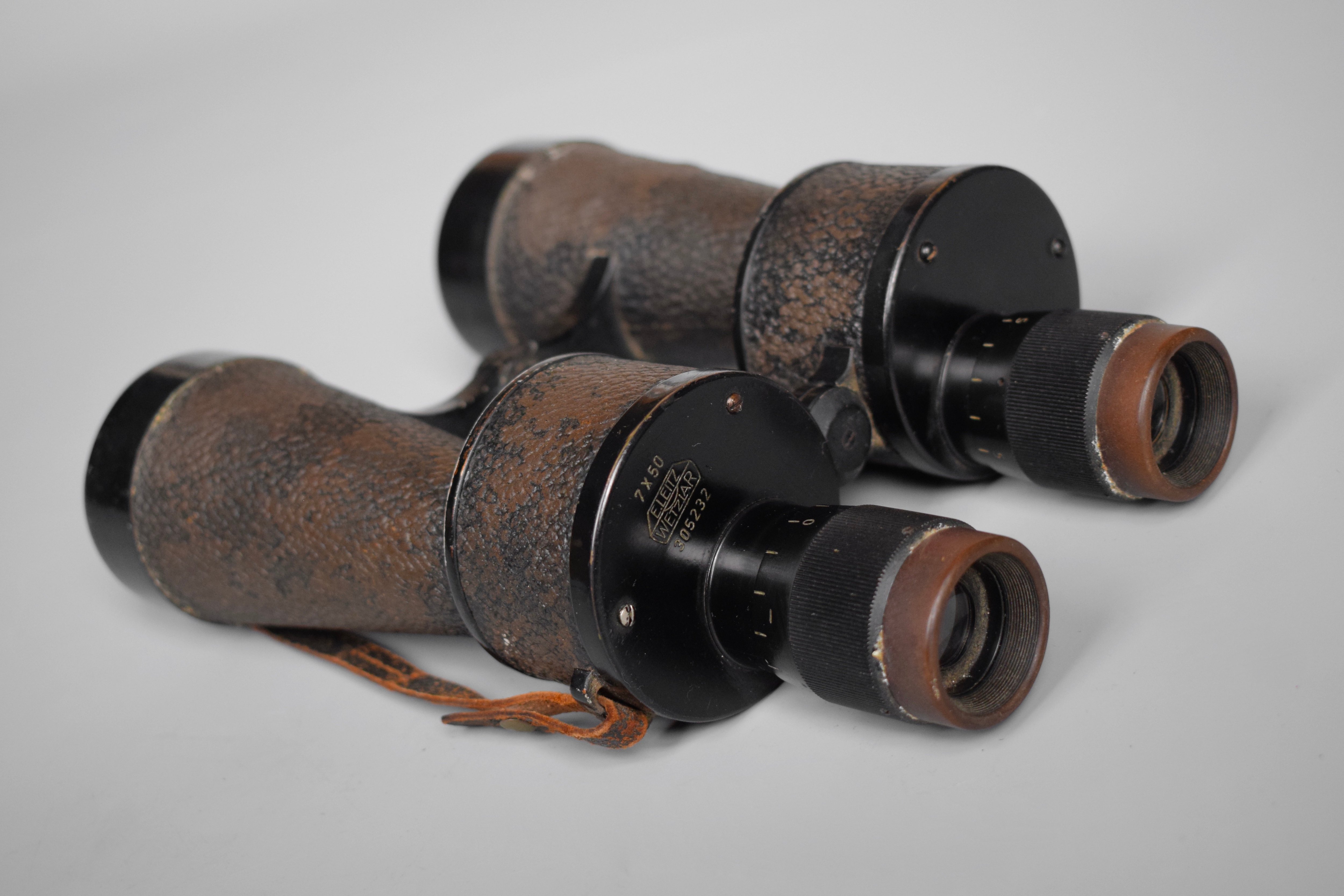 Early Leitz Wetzlar 7x50 Kriegsmarine U-boat binoculars — image 8