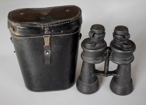 Leitz 7x50 Kriegsmarine binoculars 'beh' + case 'beh 1944'