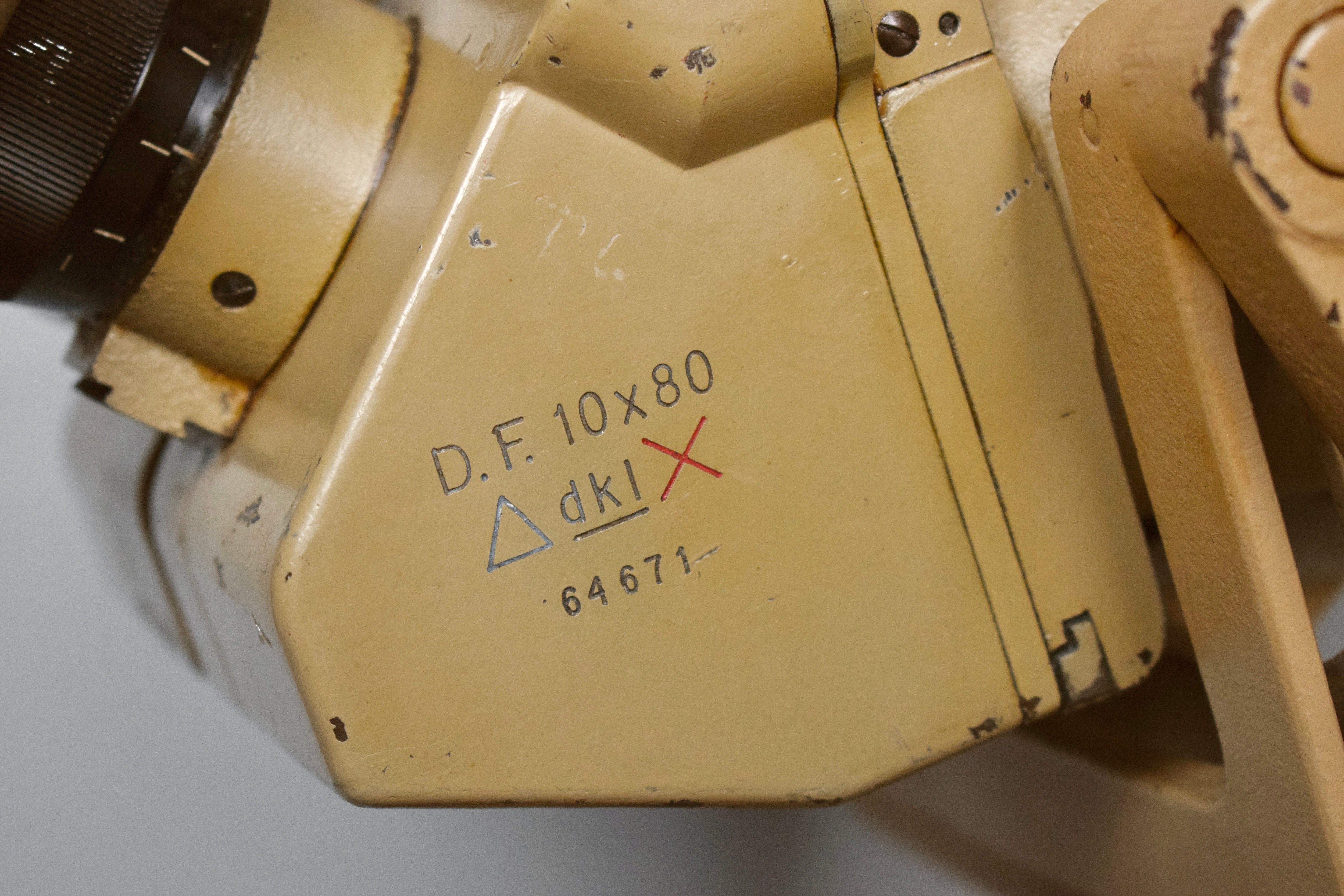 D.F. 10x80 Flakfernrohr binoculars 'dkl' set — image 4