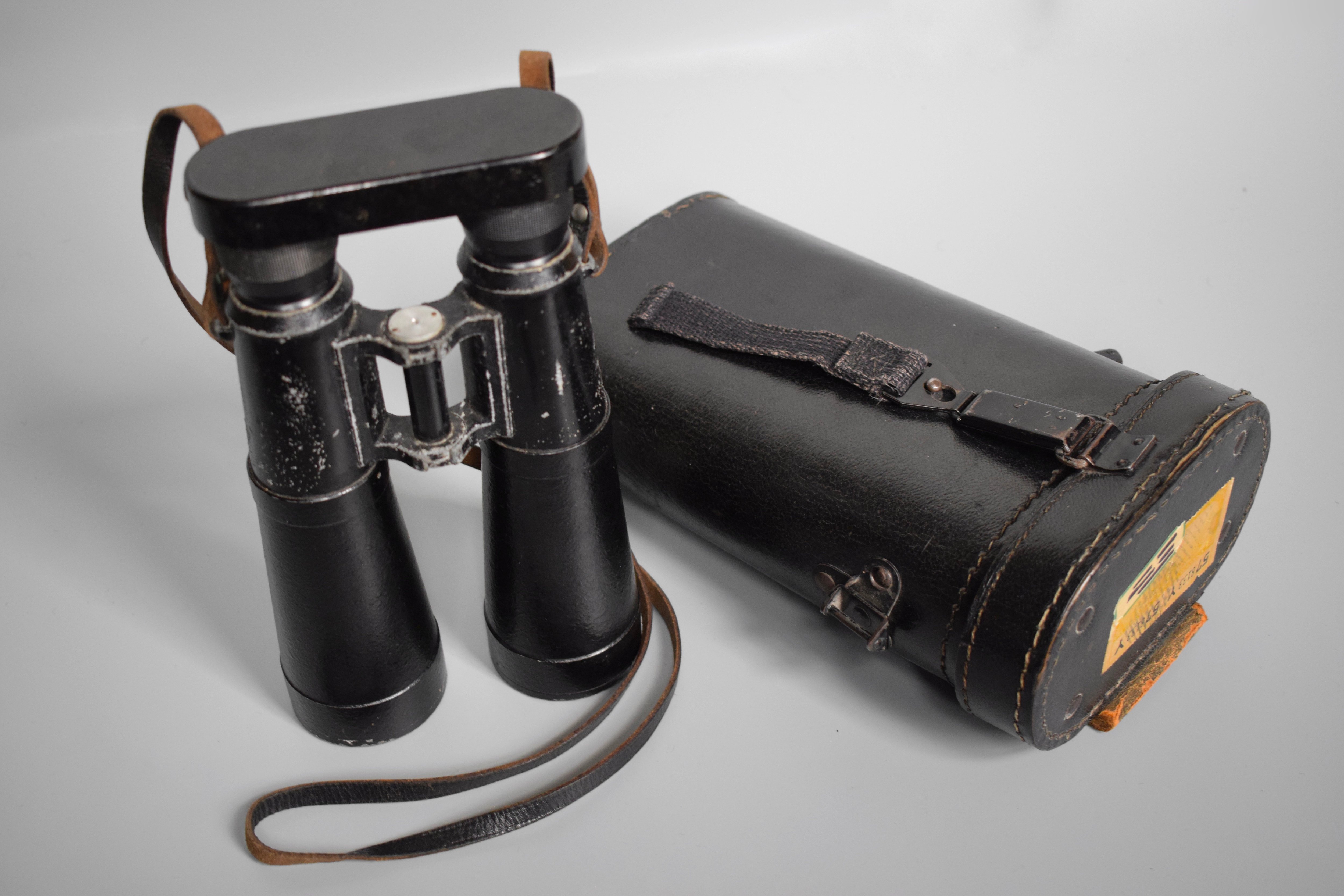Hensoldt 10x50 Panzer Dienstglas binoculars 'bmj 1942' — image 3