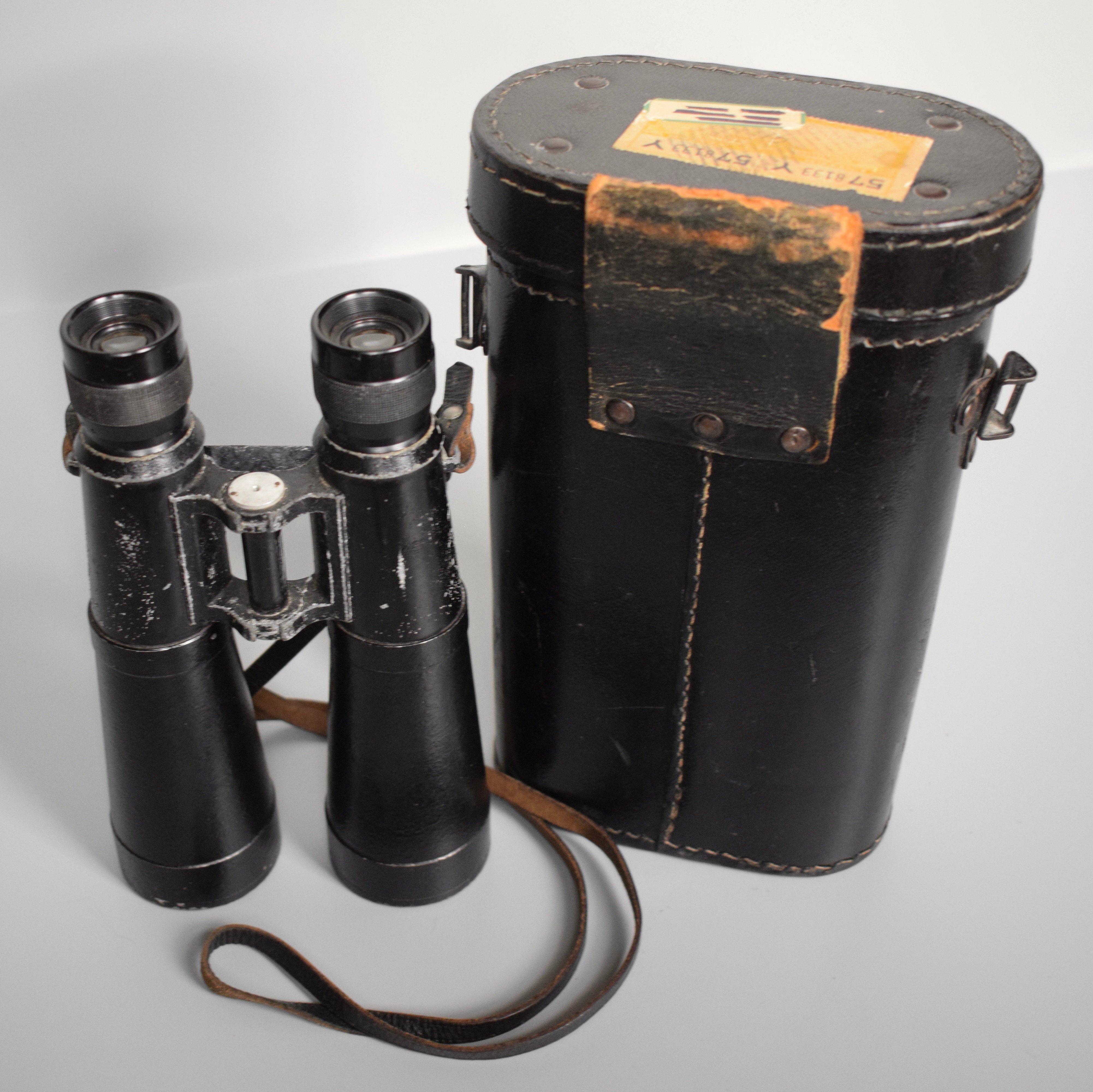 Hensoldt 10x50 Panzer Dienstglas binoculars 'bmj 1942' — image 4