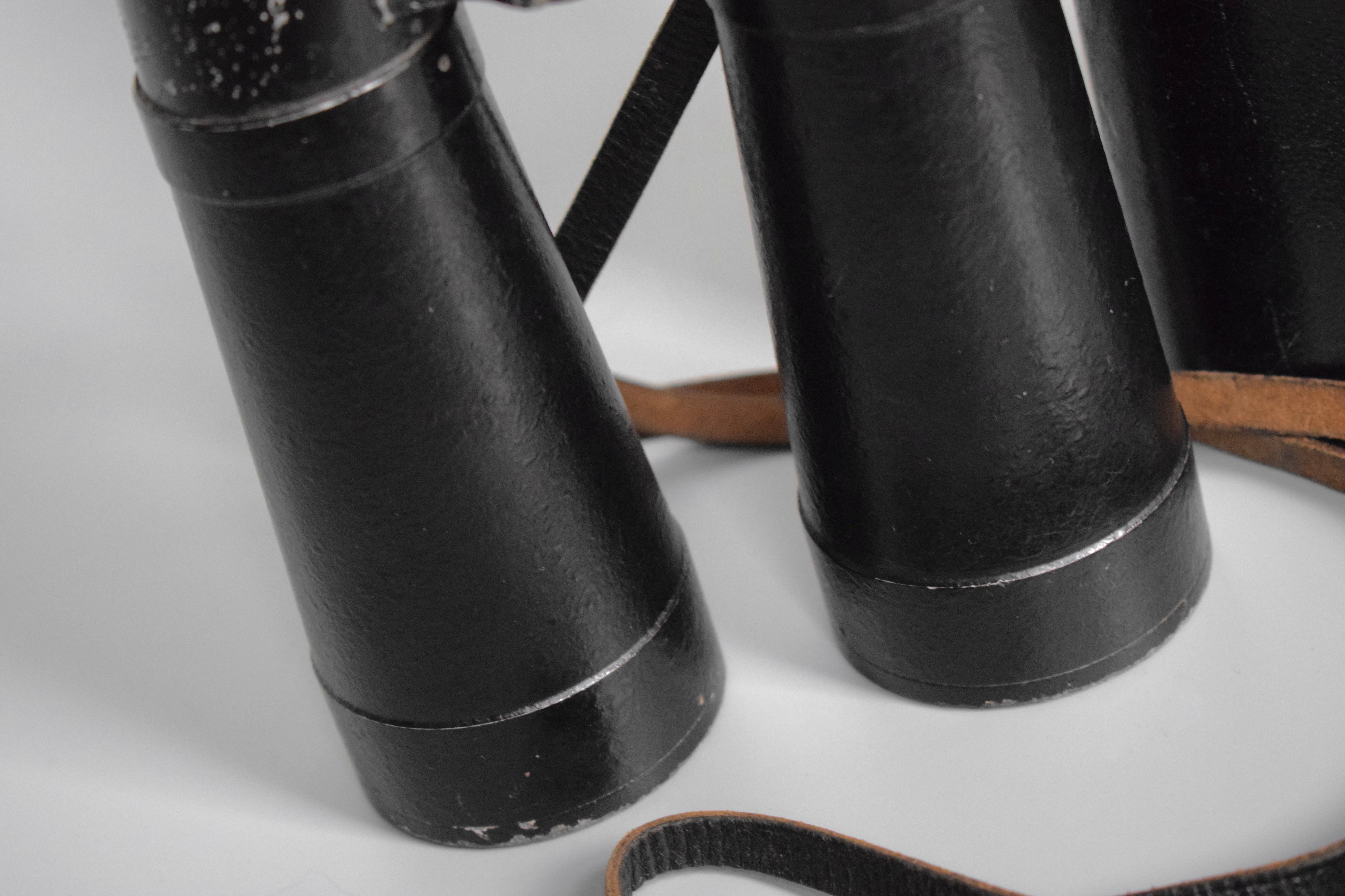 Hensoldt 10x50 Panzer Dienstglas binoculars 'bmj 1942' — image 9