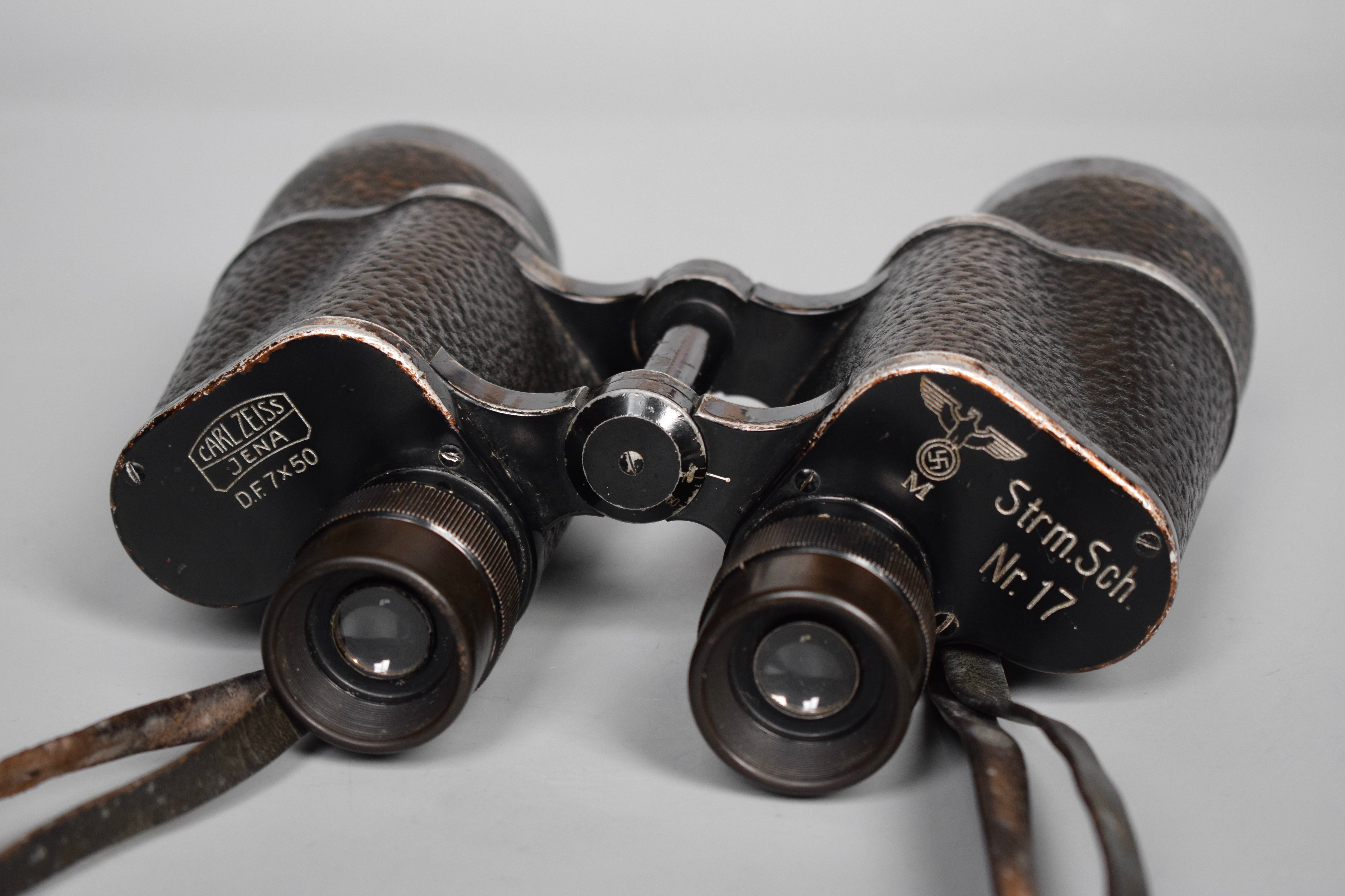 Zeiss 7x50 Kriegsmarine Murwik U-boat training school binoculars — image 3