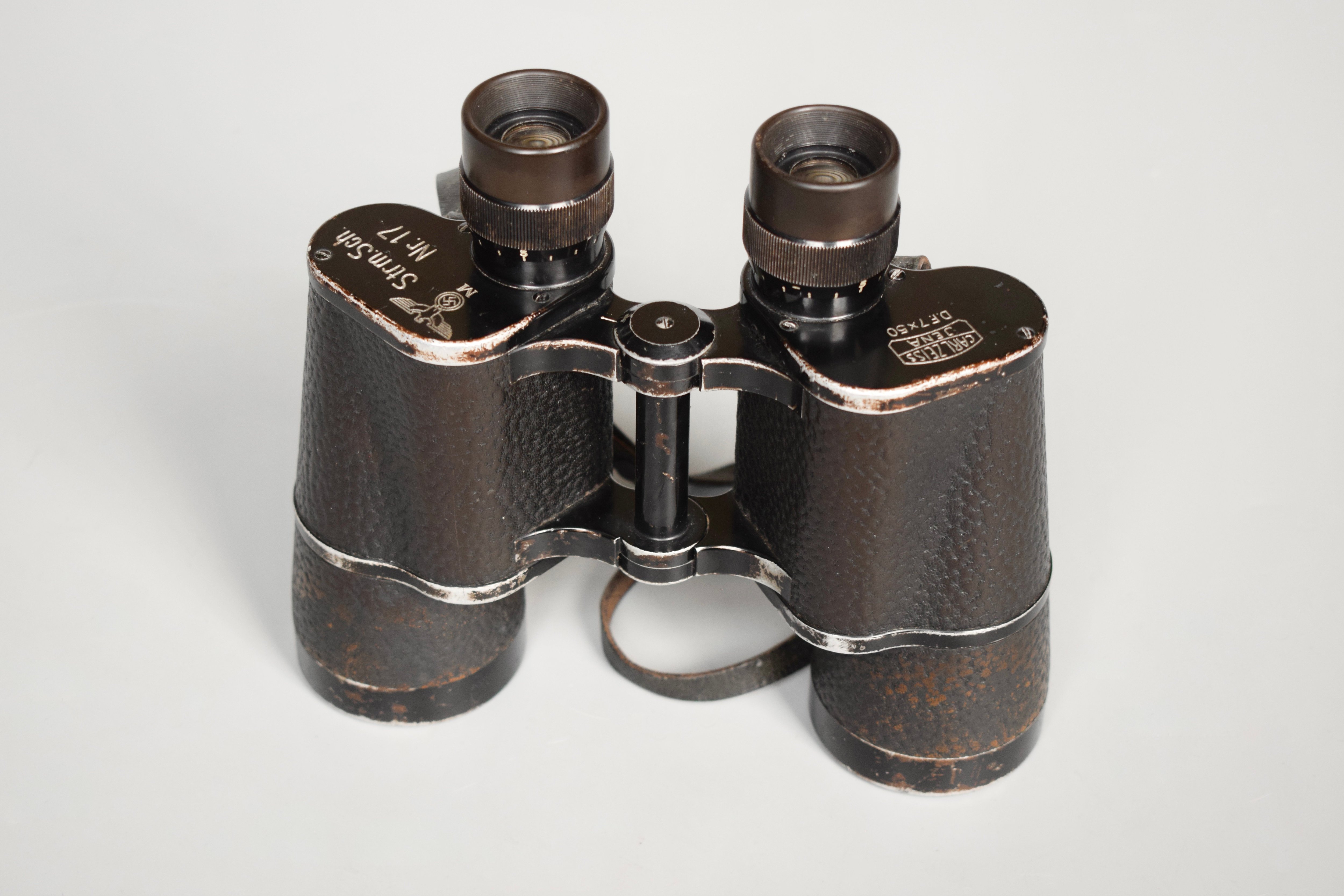 Zeiss 7x50 Kriegsmarine Murwik U-boat training school binoculars — image 5