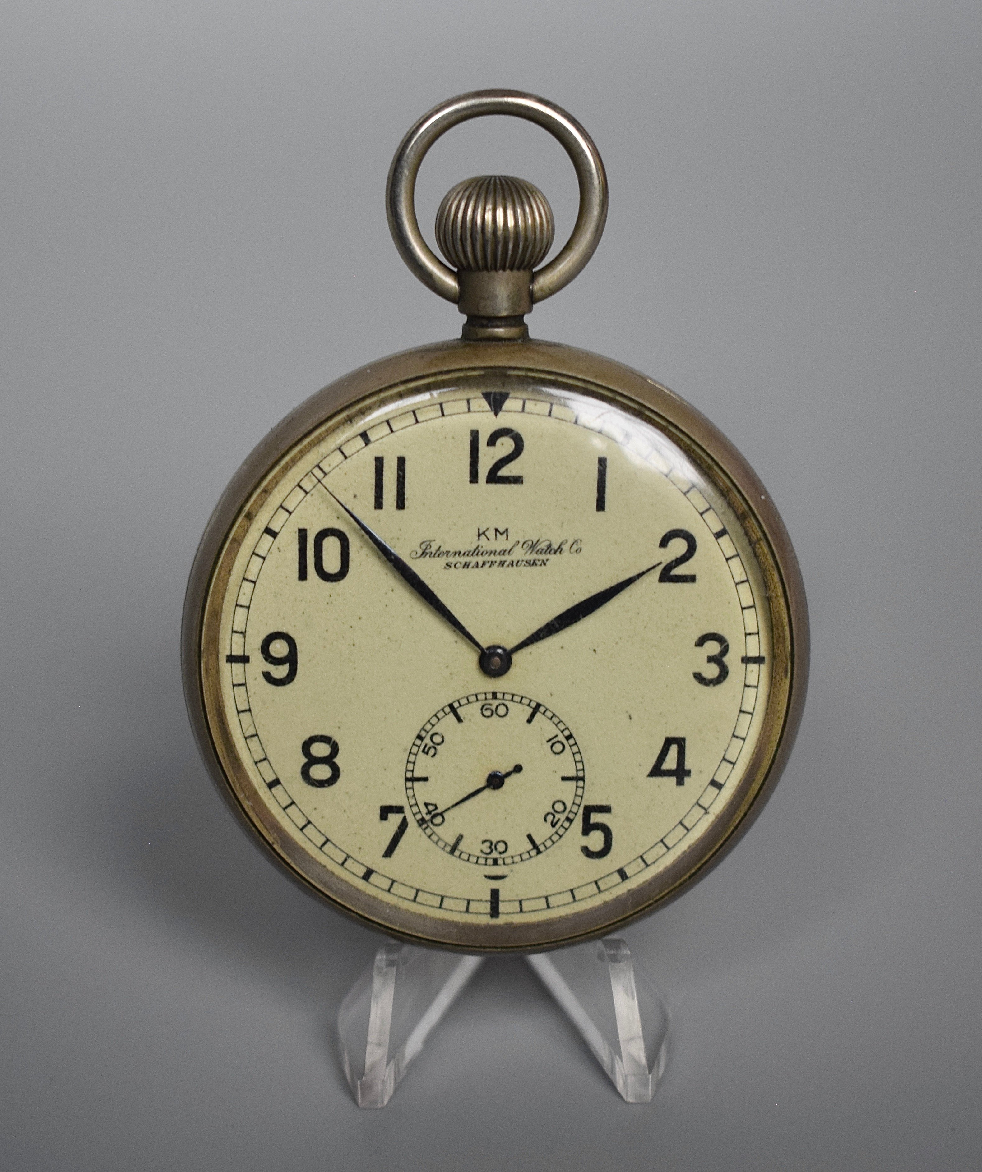 Working I.W.C. KM calibre 67 pocket watch — image 2