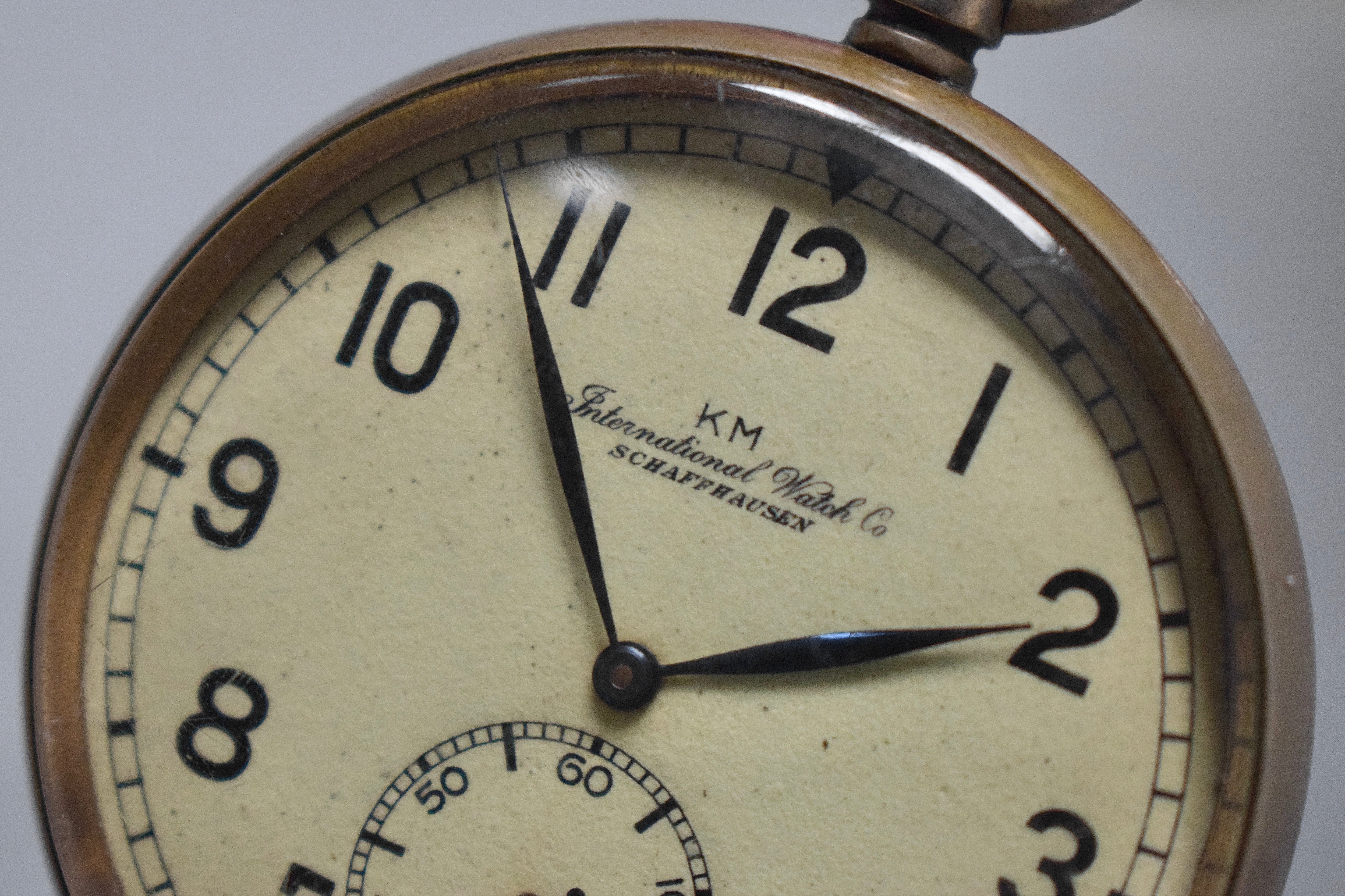Working I.W.C. KM calibre 67 pocket watch — image 3