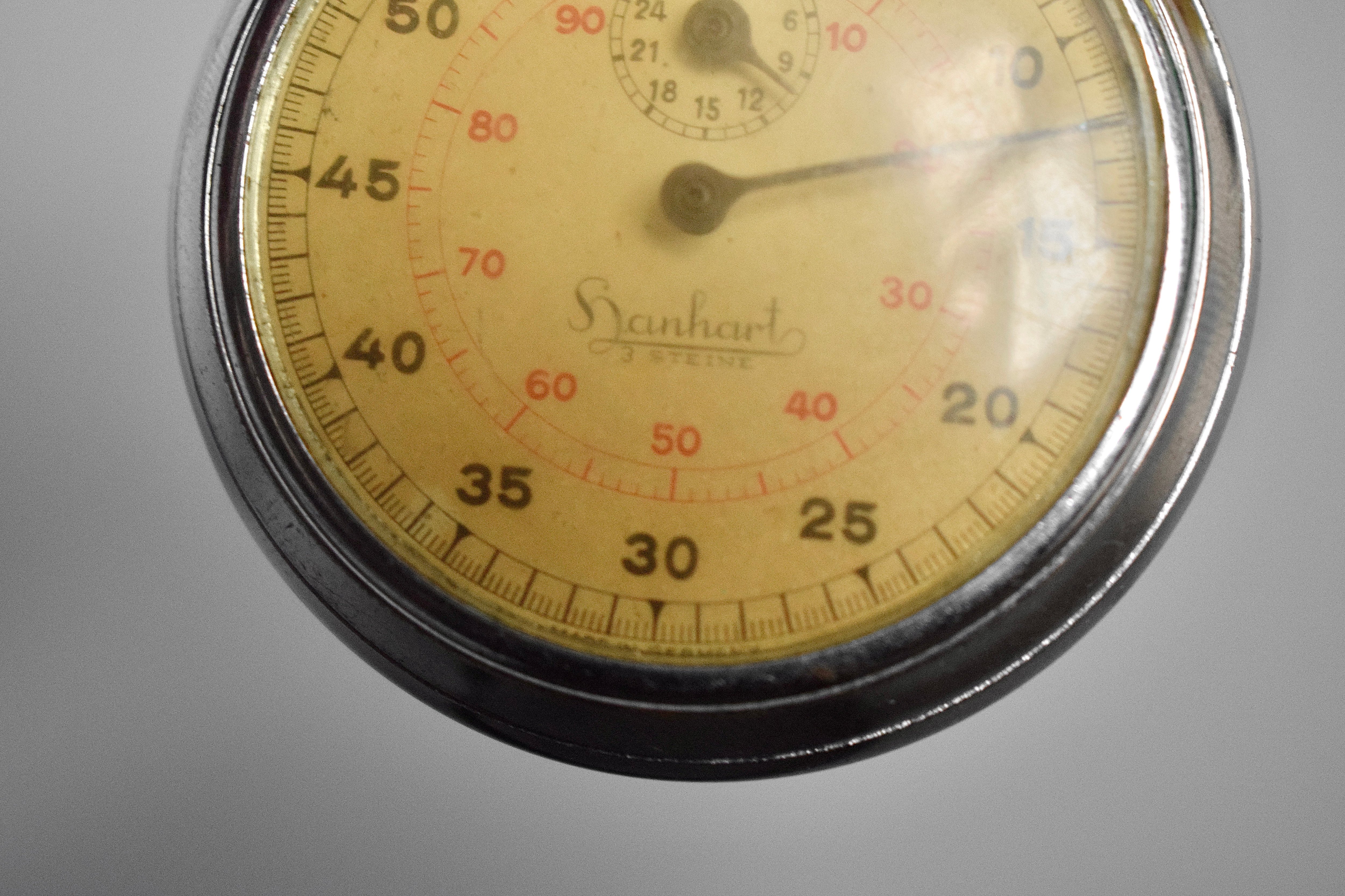 Kriegsmarine Hanhart 3 Steine U-boat stopwatch 'Nr.1405' — image 5