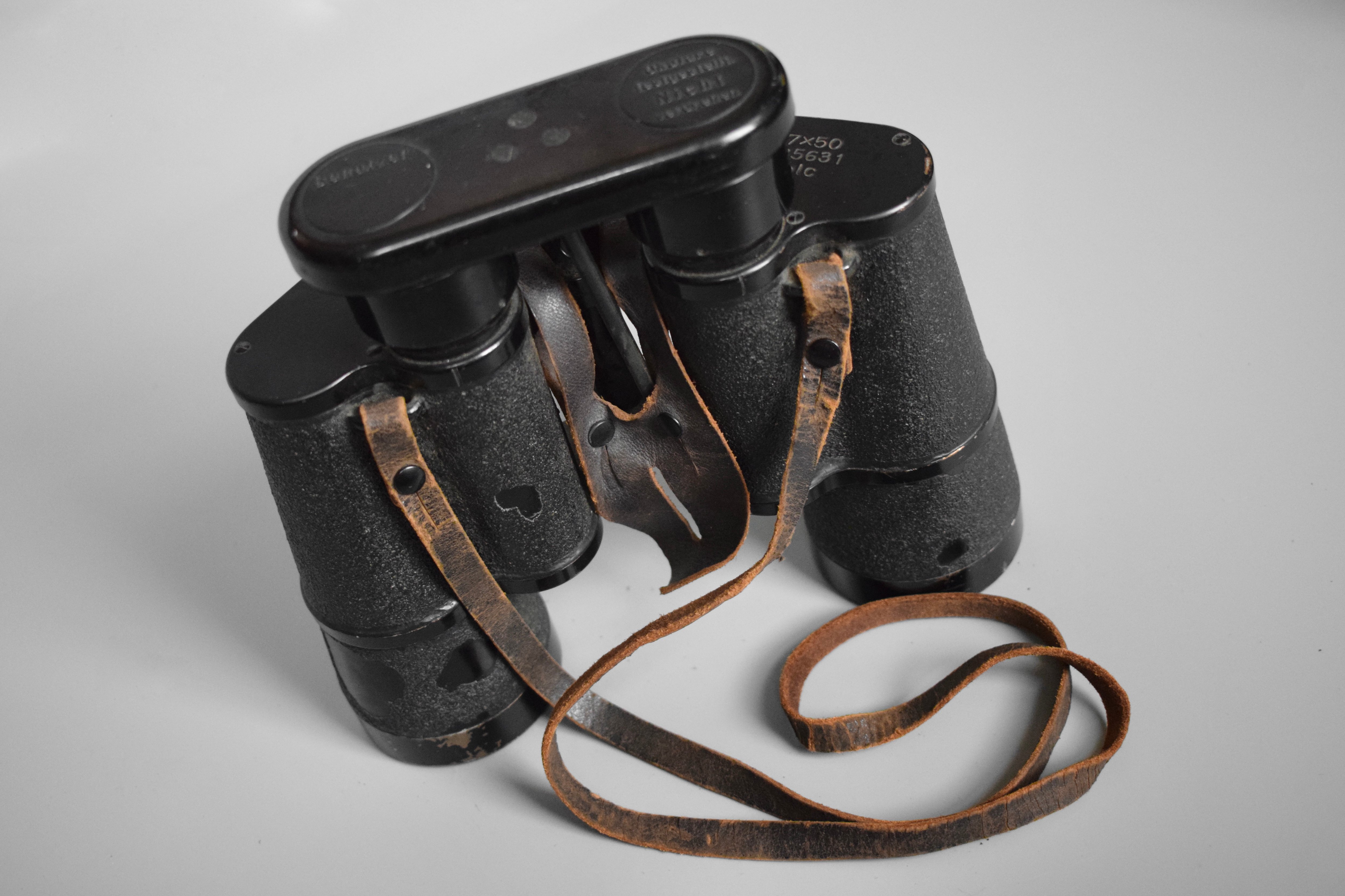 Zeiss 7x50 Kriegsmarine smooth ocular binoculars 'blc' — image 13