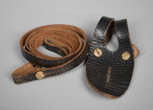 6x30 Dienstglas Button Tab + Strap (Tan Studs)