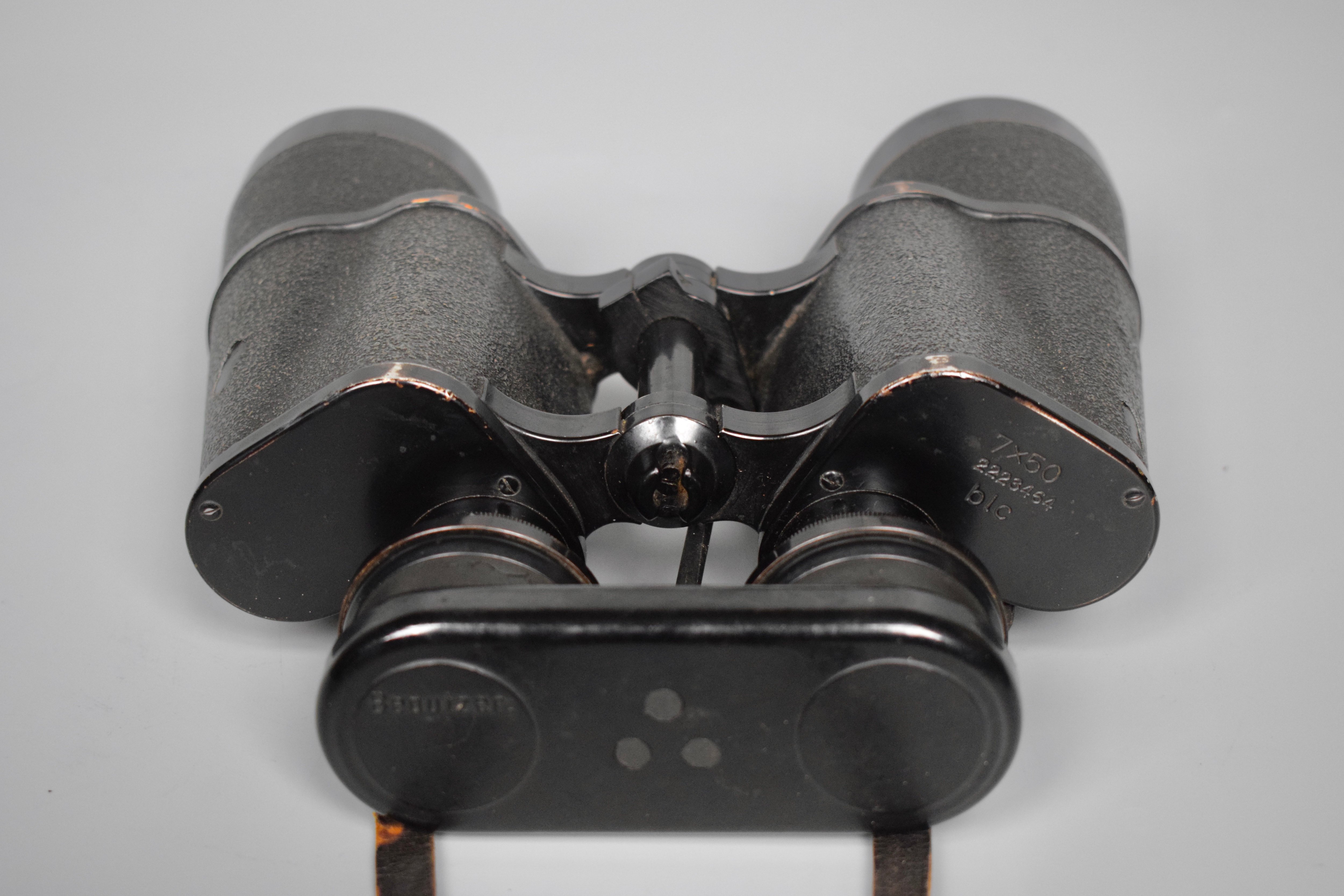 Zeiss 7x50 Kriegsmarine binoculars 'blc' + case — image 3