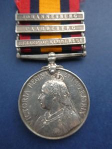 QUEENS SOUTH AFRICA MEDAL-TO WRIGHT NORFOLK REGIMENT