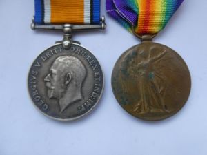 BRITISH WAR AND VICTORY MEDALS-TO RUFFLE-NORFOLK REGIMENT