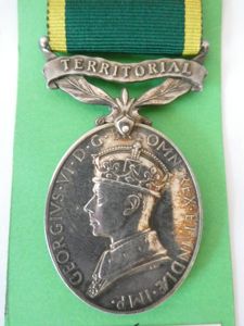 TERRITORIAL EFFICIENCY MEDAL-TO BOMBADIER FARRER-ROYAL ARTILLERY