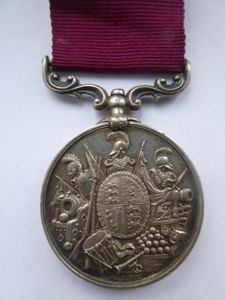 ARMY LONG SERVICE AND GOOD CONDUCT MEDAL-(VICTORIA)-TO HARRIS-ROYAL WEST SURREY …