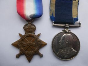 1914/15 STAR-ROYAL NAVY LONG SERVICE MEDAL-TO P.O. WILLIAM NEWELL H.M.S …