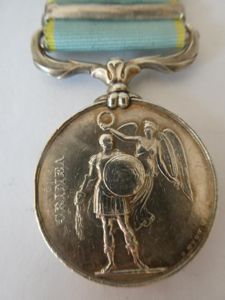 CRIMEA MEDAL-CLASP SEBASTOPOL-TO SCRAGG-RIFLE BRIGADE