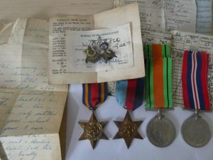 BURMA STAR GROUP OF FOUR WITH PAPERS, ETC-AND BURMA STAR …