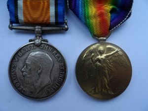 BRITISH WAR AND VICTORY MEDALS TO BOND-SUFFOLK REGIMENT