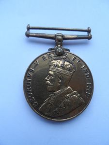 SPECIAL CONSTABULARY MEDAL-GEORGE V-TO WILLIAM CROWE